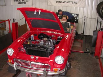 MGB on the Dyno