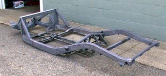 Side view of frame